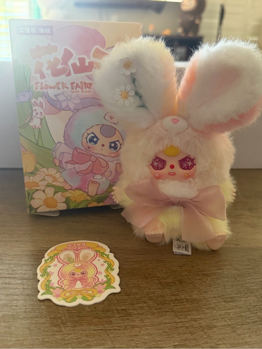 Baby Three Flower Fairy - Peach Daisy